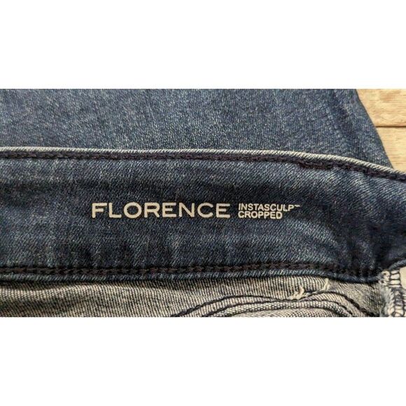 DL1961 Womens Size 24 Blue Florence Instasculp Mid Rise Denim Cropped Jeans - Picture 7 of 9